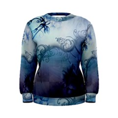 Wonderful Elegant Floral Design Women s Sweatshirt by FantasyWorld7