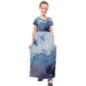 Wonderful Elegant Floral Design Kids  Short Sleeve Maxi Dress View1