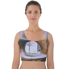 Henry Moore Velvet Crop Top