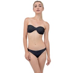 Back To Black Classic Bandeau Bikini Set by WensdaiAmbrose