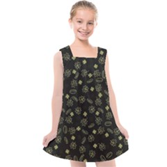 St Patricks Day Pattern Kids  Cross Back Dress