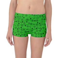 St Patricks Day Pattern Boyleg Bikini Bottoms by Valentinaart