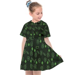 St Patricks Day Pattern Kids  Sailor Dress