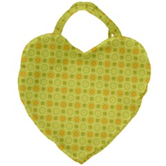 Traditional Patterns Chrysanthemum Giant Heart Shaped Tote by Pakrebo