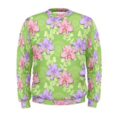 Lily Flowers Green Plant Natural Men s Sweatshirt by Pakrebo