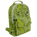 Seamless Pattern Green Garden Flap Pocket Backpack (Large) View2