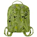 Seamless Pattern Green Garden Flap Pocket Backpack (Large) View3