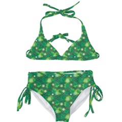 Leaf Clover Star Glitter Seamless Kids  Classic Bikini Set