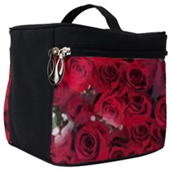 Roses Baby S Breath Bouquet Floral Make Up Travel Bag (big) by Pakrebo