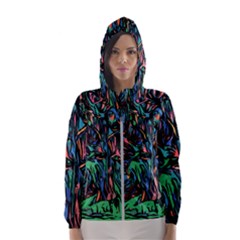 Tree Forest Abstract Forrest Women s Hooded Windbreaker by Pakrebo