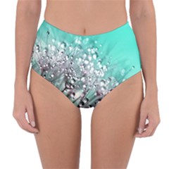 Dandelion Seeds Flower Nature Reversible High-waist Bikini Bottoms