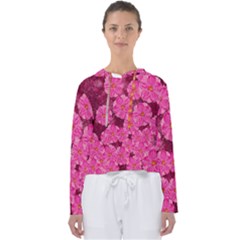 Cherry Blossoms Floral Design Women s Slouchy Sweat by Pakrebo