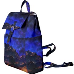 Landscape Sci Fi Alien World Buckle Everyday Backpack by Pakrebo