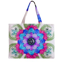 Lotus Flower Bird Metatron S Cube Zipper Mini Tote Bag by Pakrebo