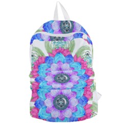 Lotus Flower Bird Metatron S Cube Foldable Lightweight Backpack by Pakrebo