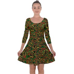 Ml 153 Quarter Sleeve Skater Dress by ArtworkByPatrick