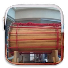 Taiko Drum Mini Square Pouch by Riverwoman