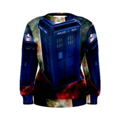 The Police Box Tardis Time Travel Device Used Doctor Who Women s Sweatshirt by Sudhe