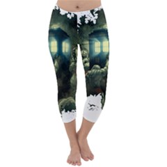 Time Machine Doctor Who Capri Winter Leggings  by Sudhe