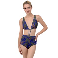 Fern Blue Tied Up Two Piece Swimsuit