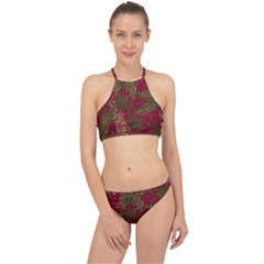 Fern Red Racer Front Bikini Set