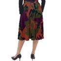 Camouflage Orange Classic Velour Midi Skirt  View2