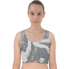 Kids Velvet Racer Back Crop Top