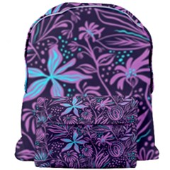 Stamping Pattern Leaves Drawing Giant Full Print Backpack by Pakrebo