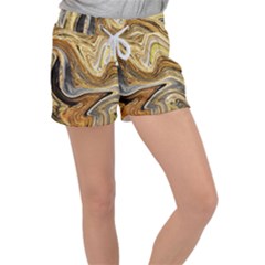 Abstract Acrylic Art Artwork Women s Velour Lounge Shorts