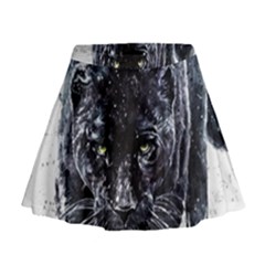 Panther Mini Flare Skirt by kot737