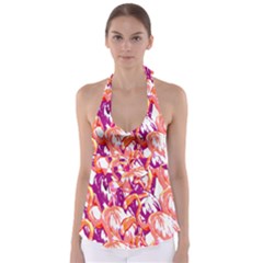 Flamingos Babydoll Tankini Top by StarvingArtisan