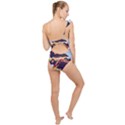 Pretty Colors Cars Frilly One Shoulder Swimsuit View2