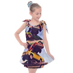 Pretty Colors Cars Kids  Tie Up Tunic Dress by StarvingArtisan