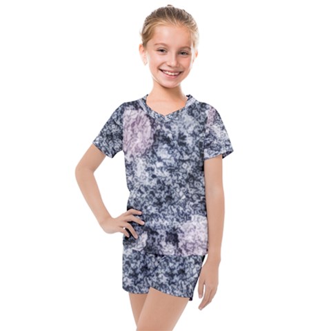 Garden Of The Phoenix Granite Kids  Mesh Tee And Shorts Set by Riverwoman