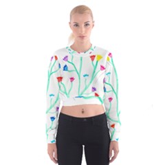 Cheerio Box Vine  Cropped Sweatshirt by okhismakingart