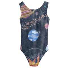 Space Kids  Cut-out Back One Piece Swimsuit by okhismakingart