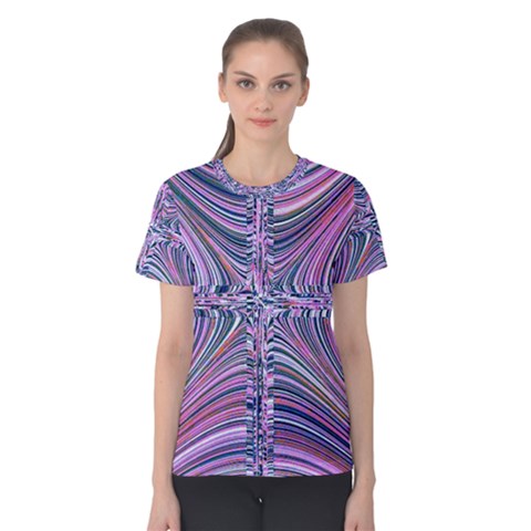 Electric Field Art Ix Women s Cotton Tee by okhismakingart