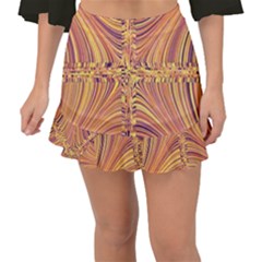 Electric Field Art X Fishtail Mini Chiffon Skirt