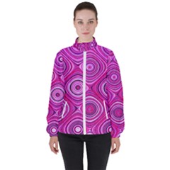 Electric Field Art Xiii Women s High Neck Windbreaker by okhismakingart