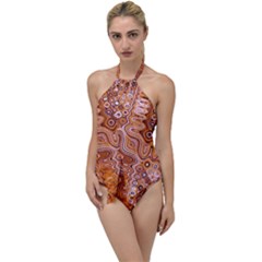 Electric Field Art Xviii Go With The Flow One Piece Swimsuit by okhismakingart