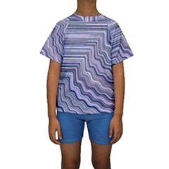 Electric Field Art Xxi Kids  Short Sleeve Swimwear by okhismakingart