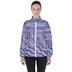 Electric Field Art Xxi Women s High Neck Windbreaker by okhismakingart