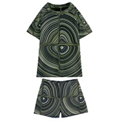 Electric Field Art Xxxii Kids  Swim Tee And Shorts Set by okhismakingart