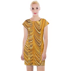 Electric Field Art Xxxvi Cap Sleeve Bodycon Dress