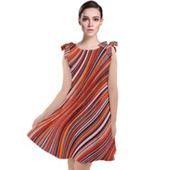 Electric Field Art Xliii Tie Up Tunic Dress