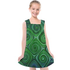 Electric Field Art Xliv Kids  Cross Back Dress