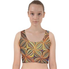 Electric Field Art Xlvii Velvet Racer Back Crop Top