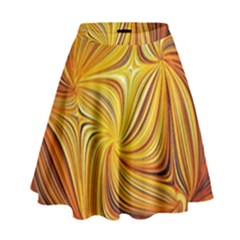 Electric Field Art Li High Waist Skirt by okhismakingart