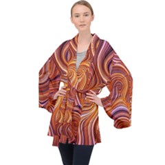 Electric Field Art Liii Velvet Kimono Robe by okhismakingart