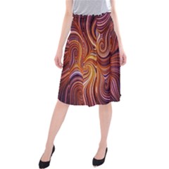 Electric Field Art Liv Midi Beach Skirt by okhismakingart